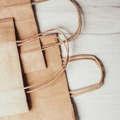 Paper Twist Handle Bag